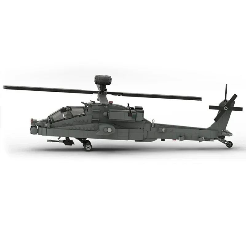 Moc cegły budowlane Model wojskowy Boeing AH-64 Apache Fighter technologia modułowe bloki prezenty zabawki dla dziecka zestawy DIY montaż