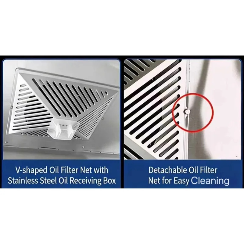 380V Commercial Oil Fume Purifier All-in-One Machine Plug-and-Play Stainless Steel for Kitchen