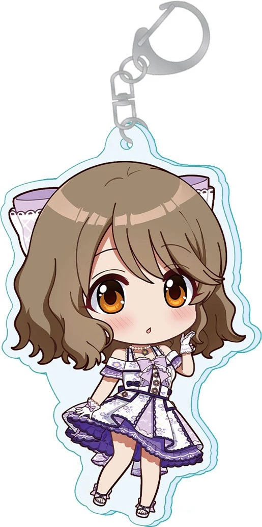 Loen Anime Store The Idolm@ster Akari Tsujino Kana Imai Misaki Etou Acrylic HD Figure Keychain Pendant Decor Fans Gifts About6cm