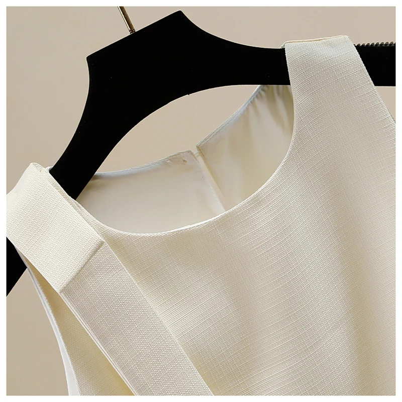 2025 Autumn New Women's French Petal-stitched Hem Sleeveless Slim Camisole - Summer New High-end Versatile Vest Top