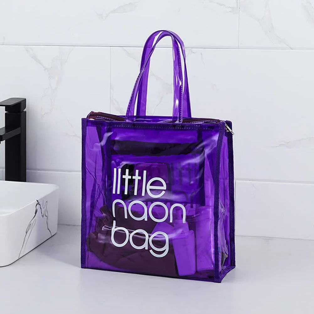 

Casual Ladies Handbags Large Capacity Fashion PVC Transparent Crossbody Messenger Bag for Women Outdoor Shopping