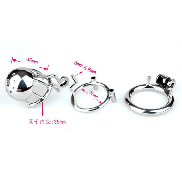 tainless Steel Male Chastity Device With Removable PA Puncture Cock Cage Penis Ring Sex Toys For Men Erotic Urethral Lock 18+