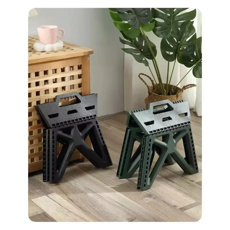 Portable Folding Stool with Strong Load Support, Sturdy Construction for Outdoor Adventures, Camping, Fishing, and Beach Trips image 3