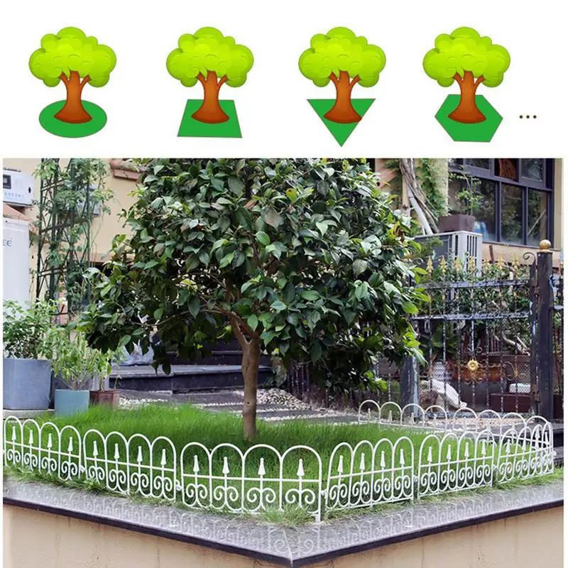 Garden Edging Fence Bendable Landscape Border Decorative Garden Fence Plant Lawn Flower Bed Fencing Barrier Home Yard Decor