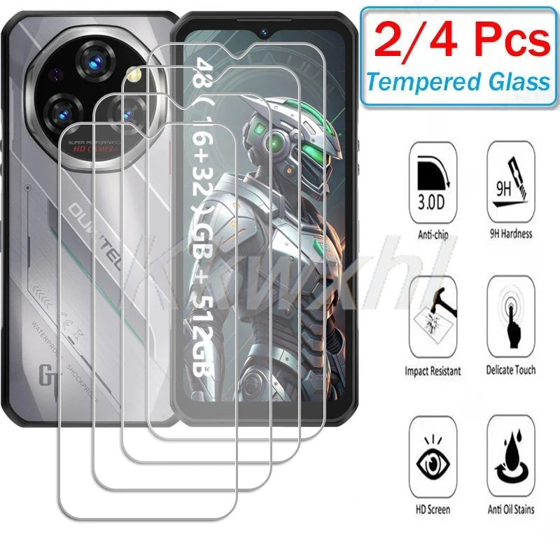 2-4PCS 9H Tempered Glass For Oukitel WP62 ON  OukitelWP62  6.58" Screen Protector Cover Film