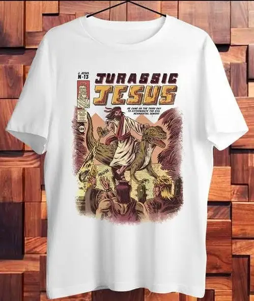 

Футболка с изображением динозавра Христа идеальный подарок для мужчин и женщин