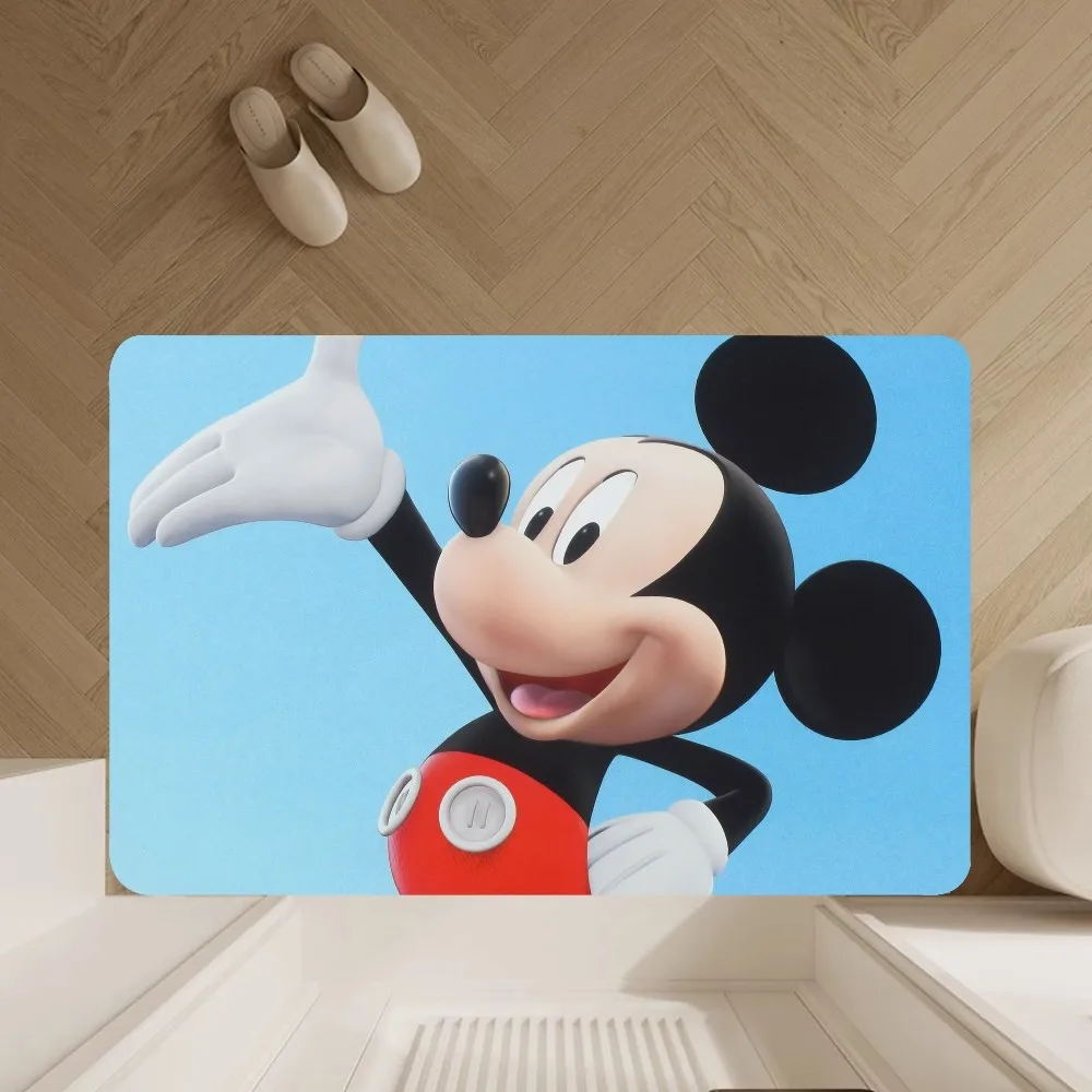 Beast Kingdom M-Mickey Mouse  Floor Mat Floor Mat Anti-Slip Bathroom Kitchen Bedroom Living Room Entrance Rug Home Decor