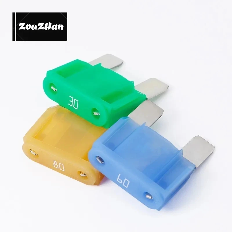 Micro M Rectangle Fuse, Long Size, PEC Automotive Car Fuse, 30A 40A 50A 60A 70A, Ford Levin Toyota LIUMA Electric, 1Pc