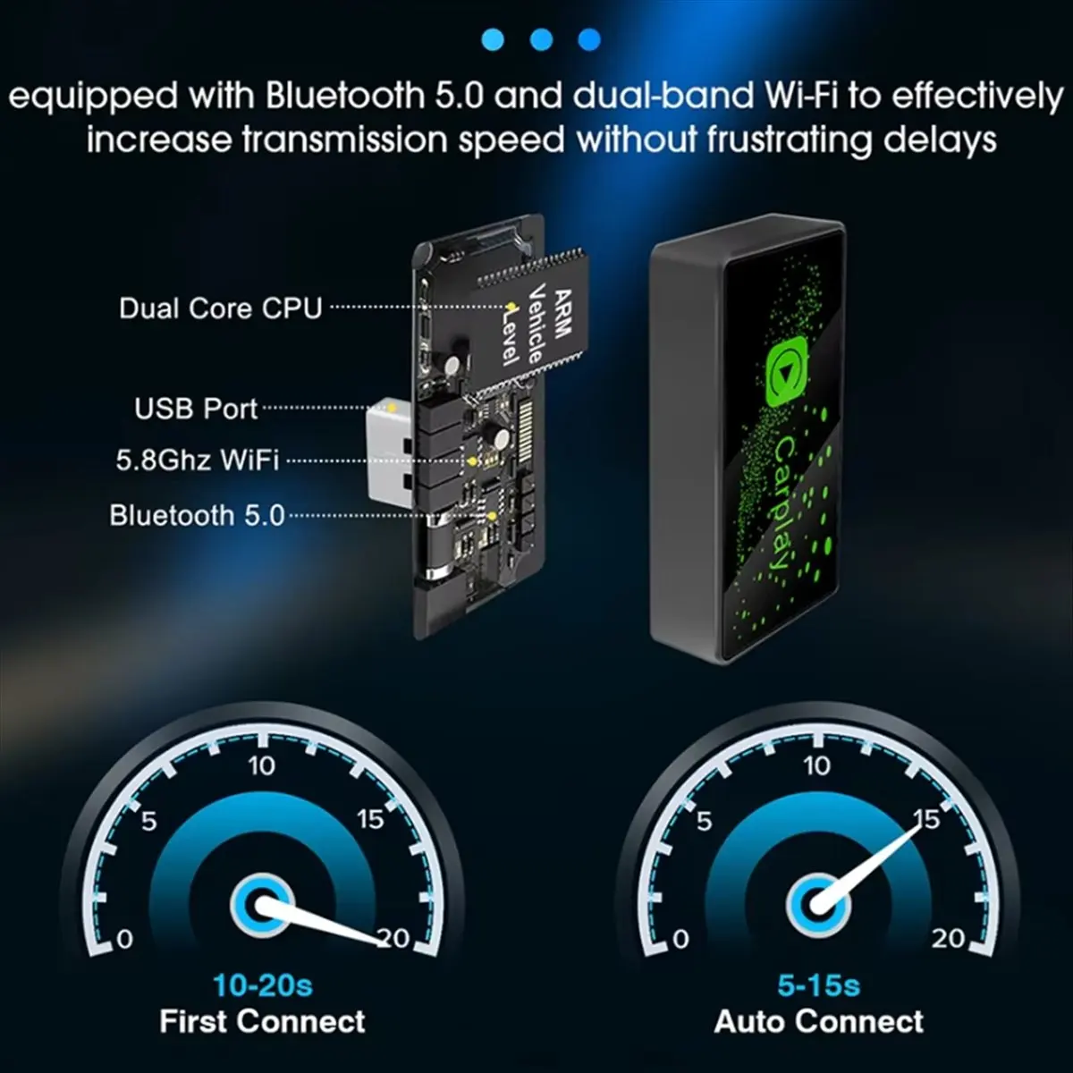 Special Offer-Wireless CarPlay Adapter for Wired to Wireless Carplay Dongle BT Wifi Plug and Play USB Connection Auto Car Ai Box