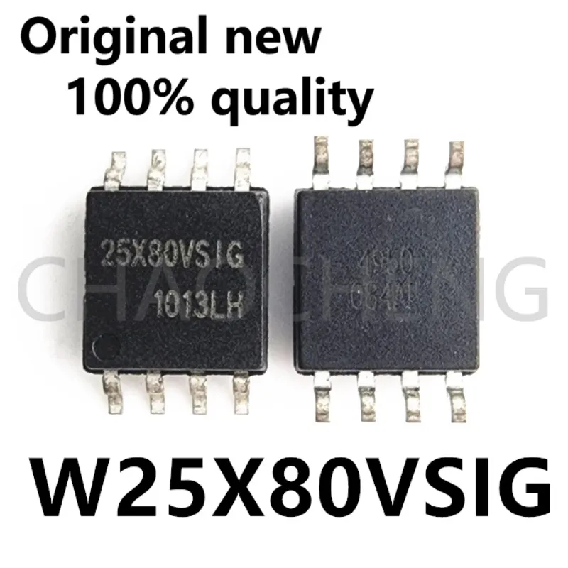 (10-20pcs)100% New original W25X80VSIG 25X80VSIG 25X80VS1G SOP8  Chipset