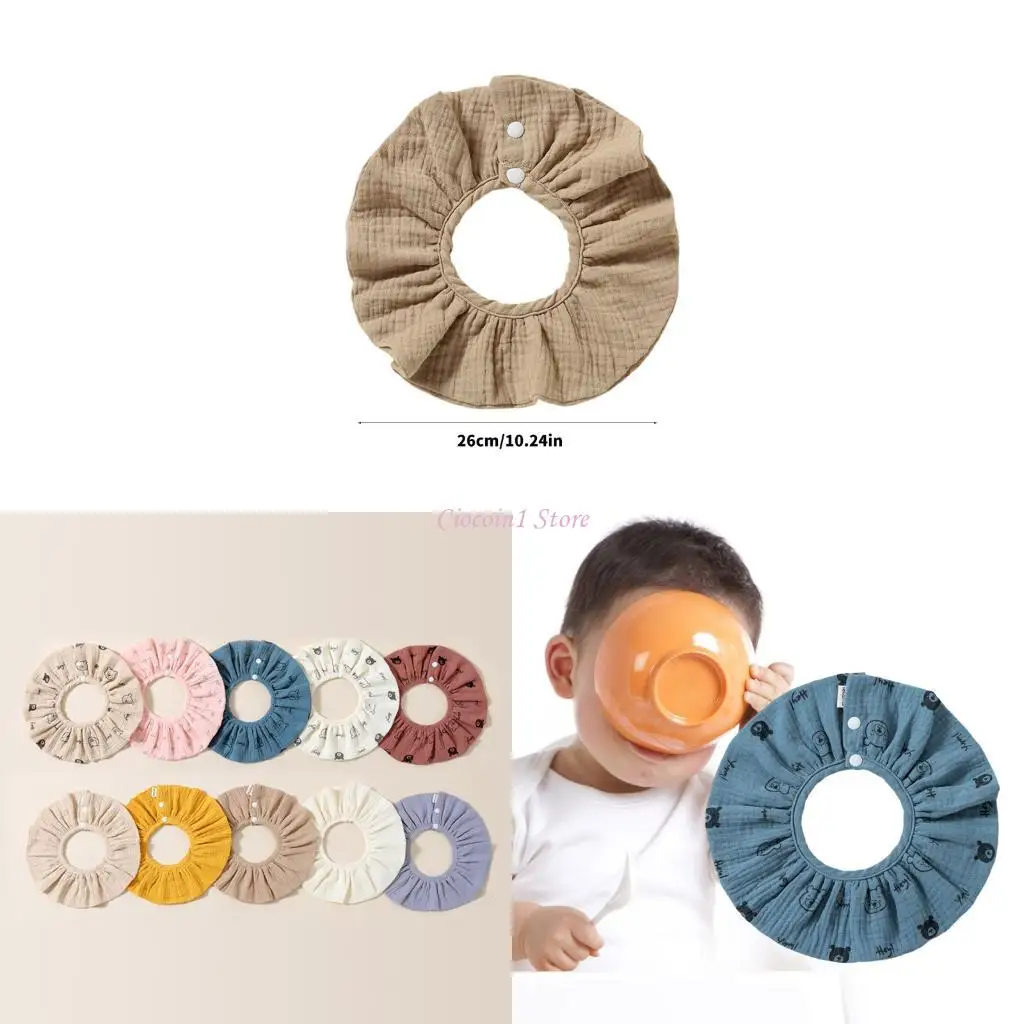 

Y1UB Absorbent Baby Bandana Scarf Infants Drooling Towel Adjustable Teething Bib