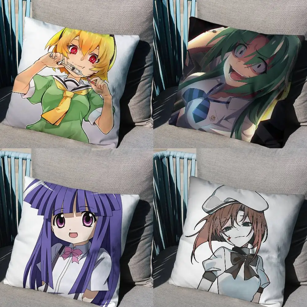 

Horror Higurashi When They Cry Pillow Case Pillow Case Living Room Sofa Cushion Cover Suitable For Home Bedroom Room Decoration