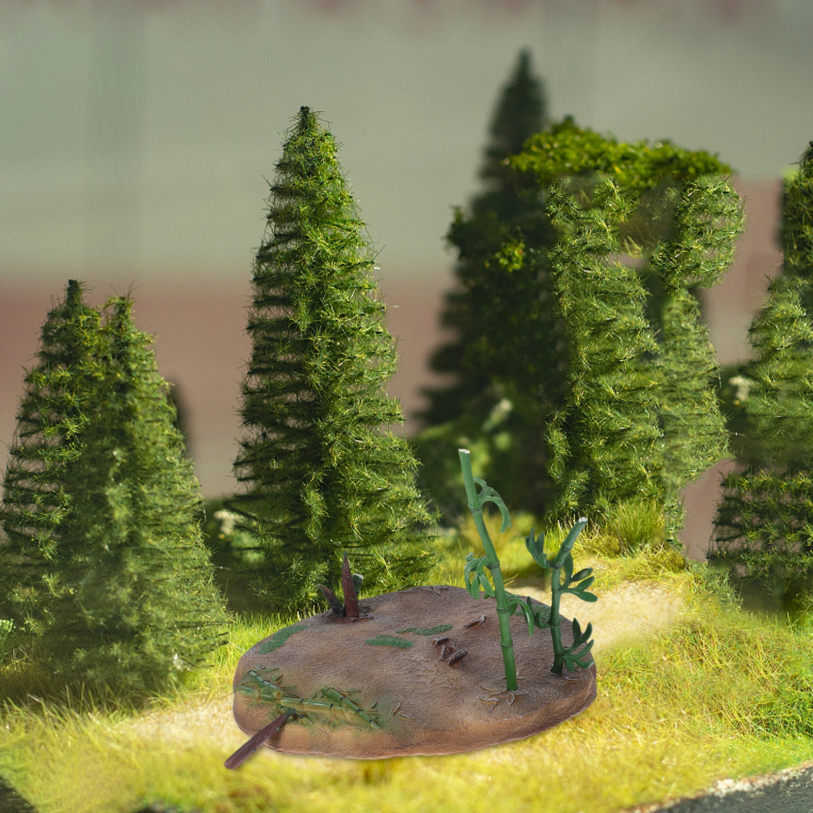 

Micro Landscape Decoration Garden Scenery Bamboo Sprouts Base Sculpture Platform Dollhouse Props Plastic Fairy Artificial