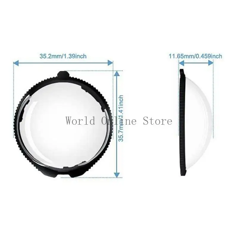 2pcs ScratchProproprooft amovible Cover Transparent Lens Guard Protective 87HC