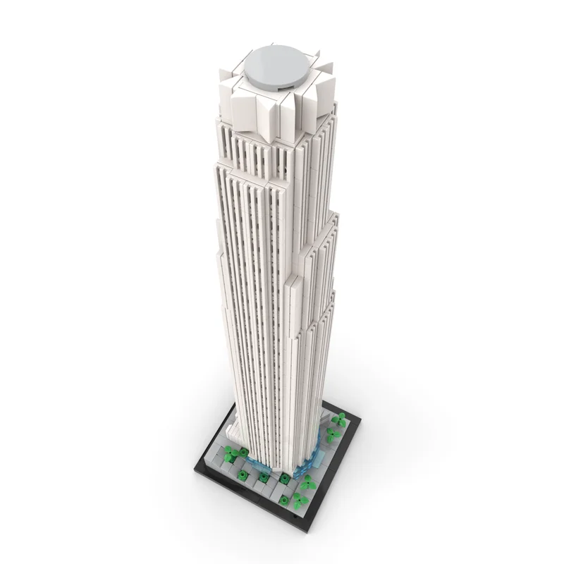 MOC building blocks Bank of America Tower 1:800 scale building model building blocks DIY birthday Christmas gift