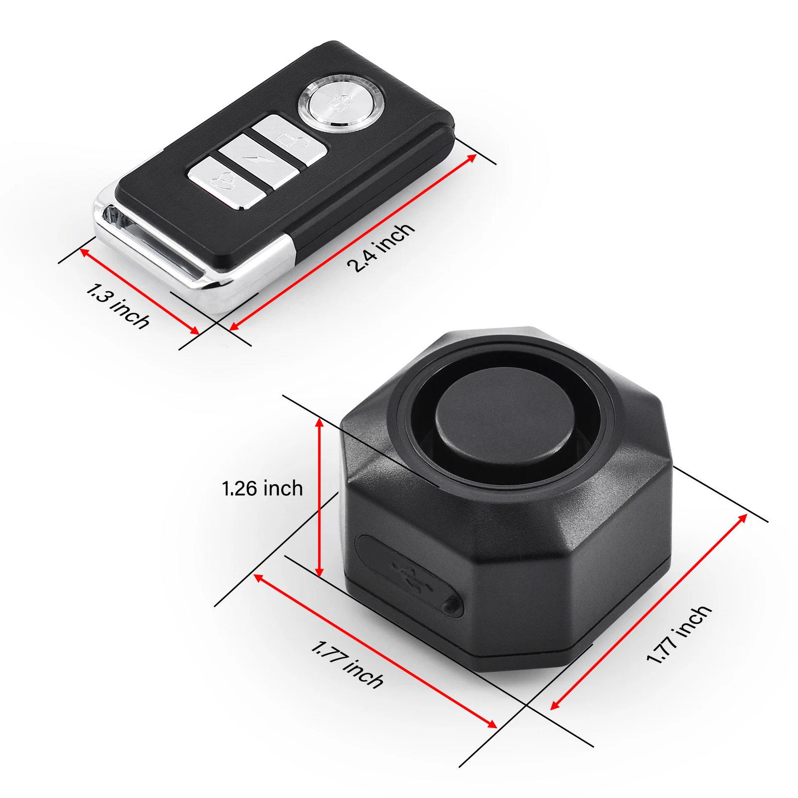 2022 wodoodporny alarm wibracyjny motocykla bezprzewodowy Anti-Lost rower Alarm rowerowy USB akumulator czujnik wibracji nowość