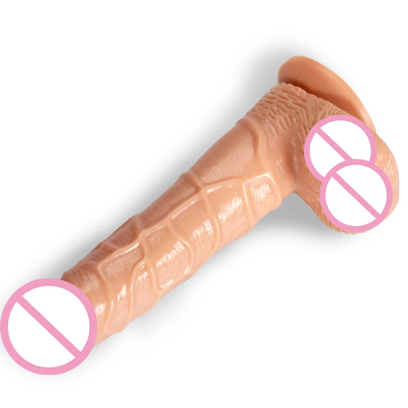 Sex Product Sex Toys Soft Flesh Dildo Realistic with Suction Cup Sucker Big Artificial Penis for Women Female Masturbator Adult