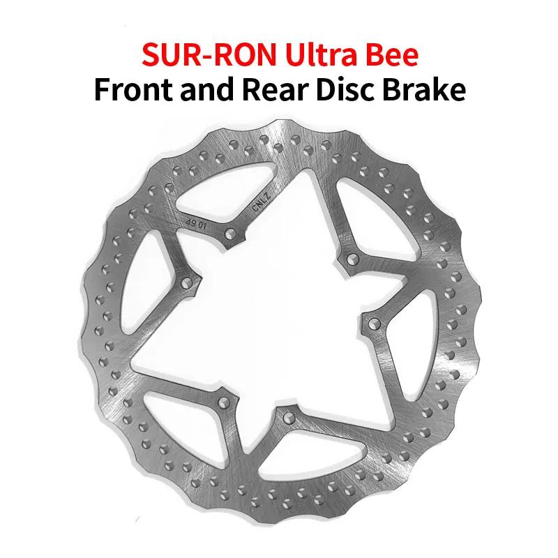 Sur Ron Ultra Bee OEM 정품 전면 및 후면 디스크 브레이크 디스크, SUR-RON UB 정품 부품