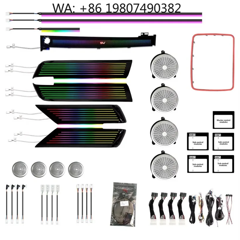 RGB Symphony Atmosphere Light Kit 2013-2022 Car Interior Trim Modification Decor Upgrade Accessories