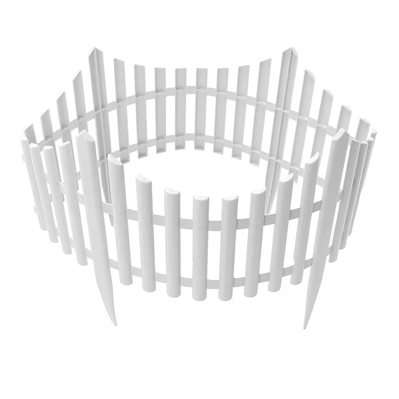 

12Pcs Courtyard Indoor Or Outdoor Garden Fence Plastic Fence Kindergarten Flower Small Fence DIY Fence Decoration