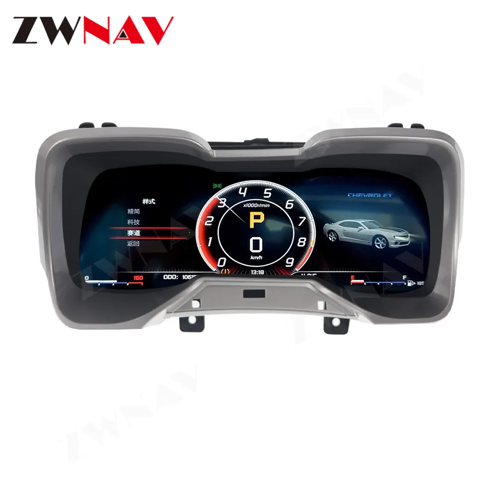 

12.3“ Cluster For Chevrolet Camaro 2010-2015 LCD Instrument Panel Dashboard Screen Auto Speedometer Upgrade Replacement Gauge