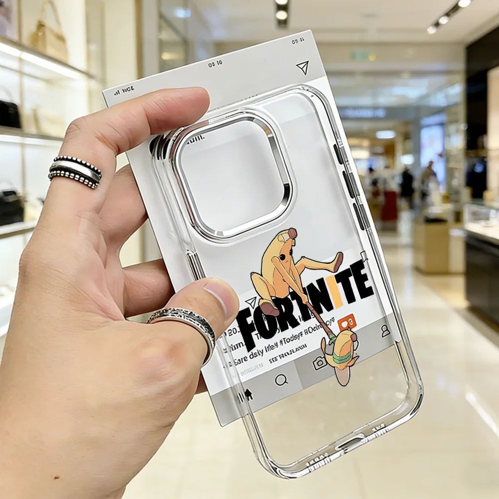 Game Fortnite Phone Case for Samsung Galaxy S26 S25 S24 S23 S22 S21 S20 Note20 FE Ultra Edge Plus 4G 5G Transparent Soft Cover