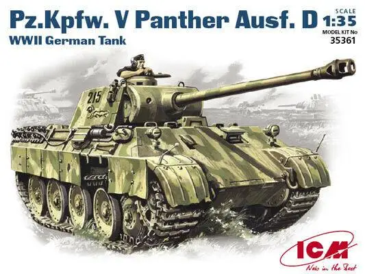 

ICM35361 ICM 1/35 Pz.Kpfw V Panther Ausf.D Scale Plastic Model