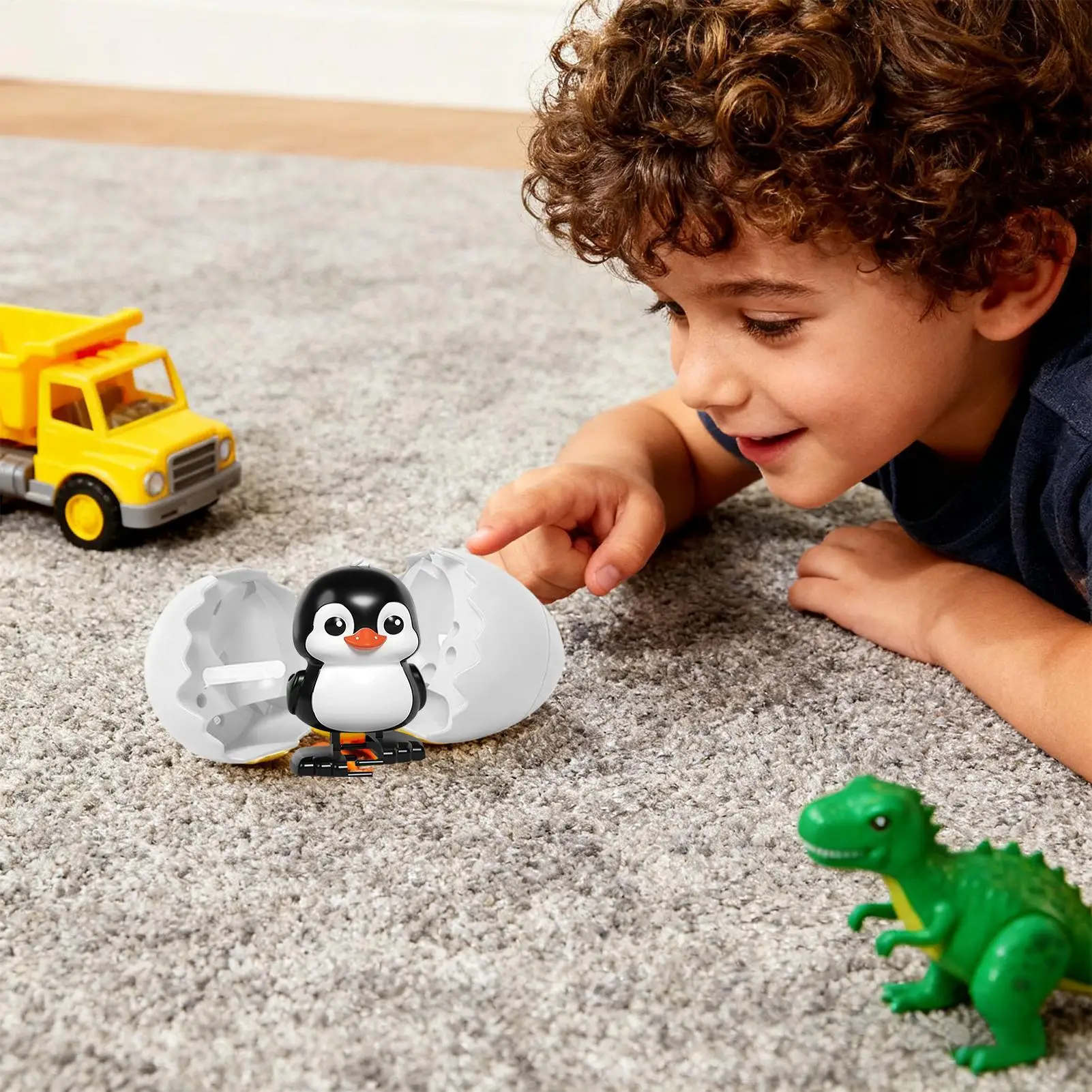 Wind Up Toys For Kids Cute Egg Shape Game Clockwork Windup Animals For Home Birthday School Desk Kids Boys Enthusiasts Fans