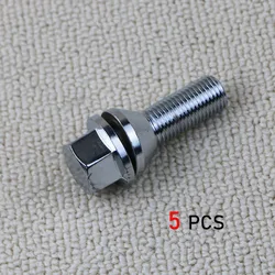 5Pcs 31202337 Front Rear Wheel Bolt Screw M14 x 1.5 For Volvo S60 S80 I II V60 V70 XC60 XC70 XC90 9485474 30756675