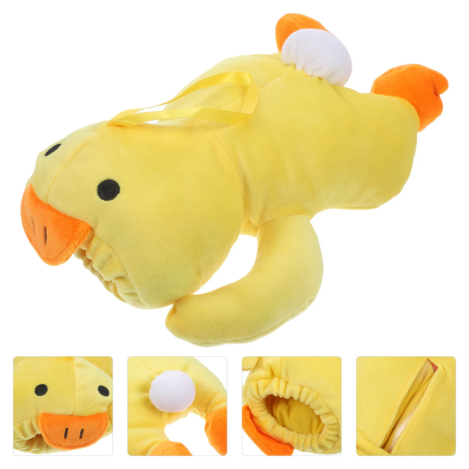 

Милый желтый чехол для детской бутылочки в виде утенка, накладка на бутылочку для кормления, подогреватель для младенцев, мягкий материал, мультяшный кролик, прозрачная шкала