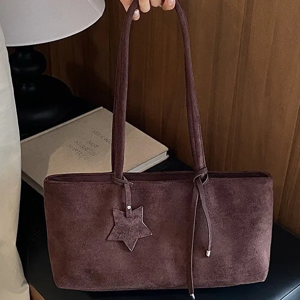 retro-korean-star-suede-tote-bag-women-large-capacity-underarm-bag-autumn-winter-new-style-fashionable-single-shoulder-bag