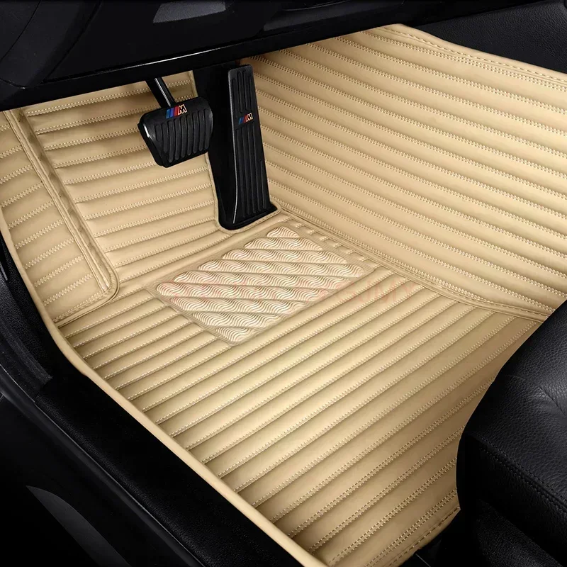 Custom Luxury Stripes 5D Car Floor Mat for Audi Q4 e-tron 2022 2023 Q5 e-tron Q5 Sportback Interior Accessories Carpet