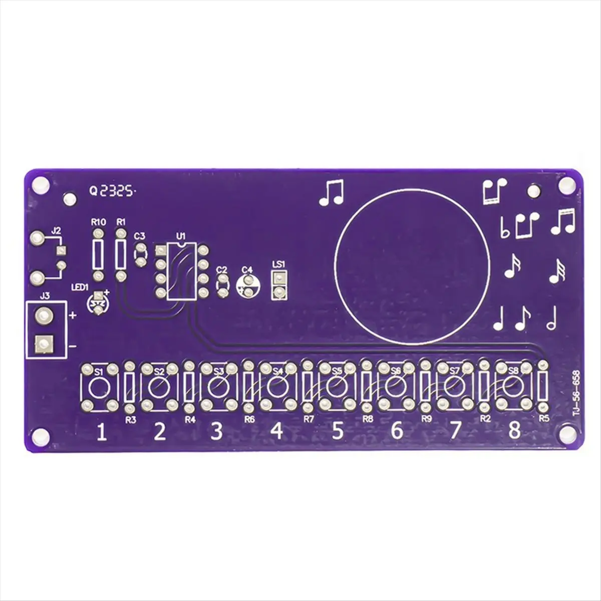 【~ New B11B】NE555 Electronic Piano Kit 8 Steps Musical Note Fun DIY Soldering Practice Circuit Board Loose Parts