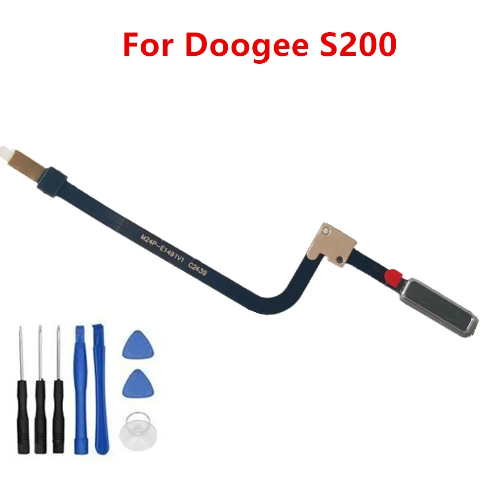 New Original For Doogee S200 Cell Phone Fingerprint Modules FPC Home Button Sensor Flex Cable For Doogee S200