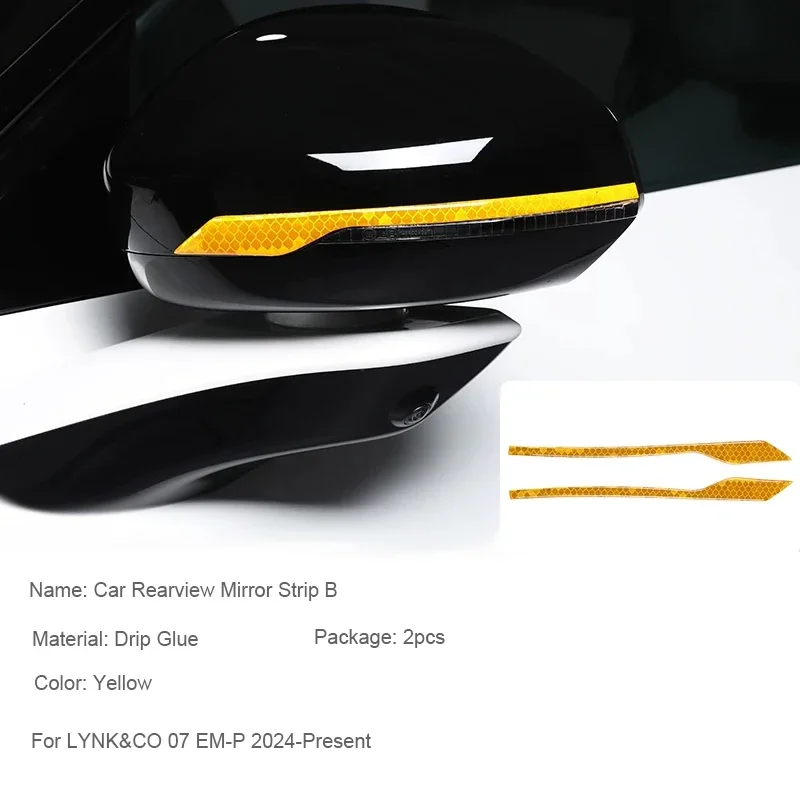 

Car Drip Glue Door Handle Cover Anti Scratch Protect Auto Rear View Mirror Strip Accessories For LYNK&CO 07 EM-P 2024-Present
