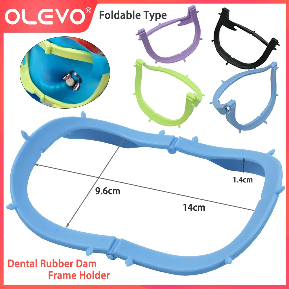 OLEVO 1 Pc Dental Rubber Dam Folding Frame Holder Plastic Autoclavable Dentistry Instruments Tools Odontologia laboratory