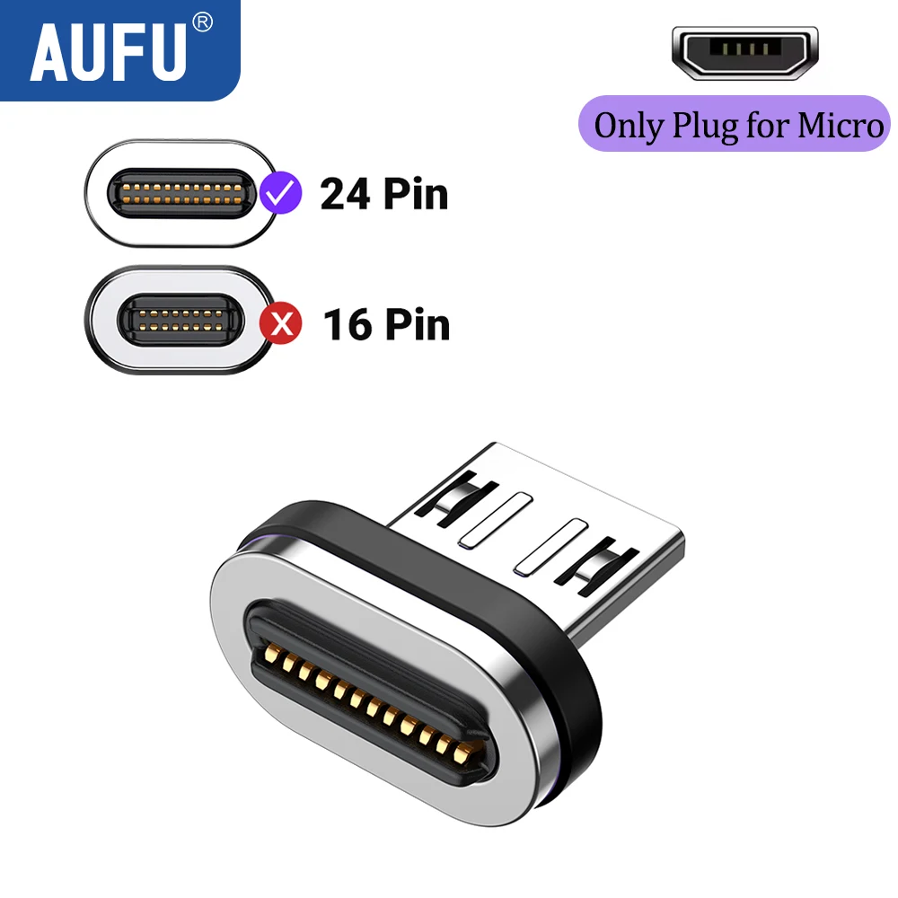 AUFU 240 W magnetischer USB-C-Adapter, schnelles Aufladen, Typ C auf USB-C-USB4-Anschluss, 40 Gbit/s, 8 K60 Hz, für Thunderbolt 4 3 iPhone 16 MacBook