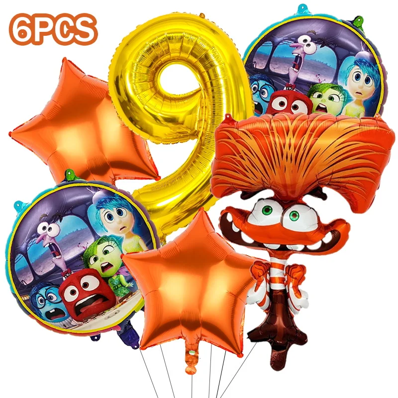 Cartoon-Partyartikel-Set für Kindergeburtstage: Schlüsselanhänger, Luftballons, Popcornbox, Aufkleber, Geschenktüten und Tischdeko – Detail 2