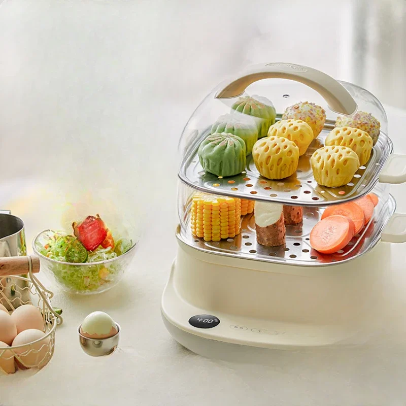 

Multifunctional electric steamer, household small steam cooker, multi-layer large capacity breakfast machine, steamer, vegetable