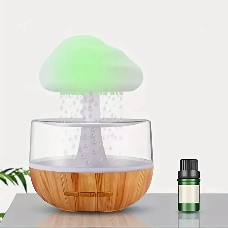 

Cloud Rain Diffuser Humidifier Raindrop Aromatherapy Machine Ultrasonic Atomization Humidification Colorful Lamp