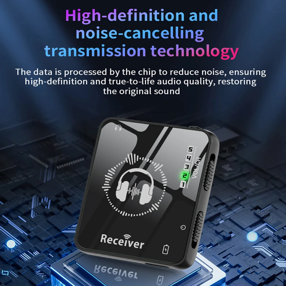 2.4GHz Wireless Ear Control System Transmitter Receiver  Stereo Sound 40m Range Wireless Transmission Headphones With Cable