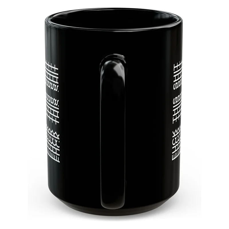 15Oz Coffee Mug-Funny This-Gift For Work Bestie, Coworkers, Friends, Family,  Cup-Pure Black-AS97