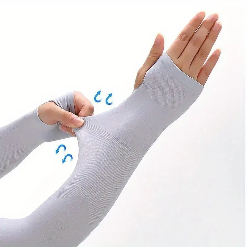 1 Pair Universal Arm Sleeves for Men Women Sun Protection UV Running Fishing Cycling Skiing Support Practical Sleeves