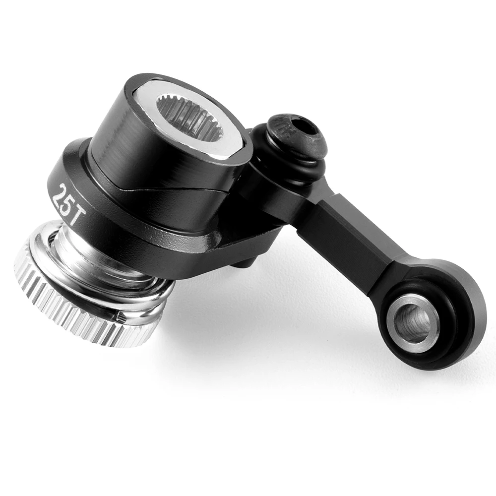 YEAHRUN سبائك الألومنيوم 25T ذراع مؤازر وصلة توجيه لـ Traxxas 1/16 Mini Maxx 2S RC قطع غيار السيارات