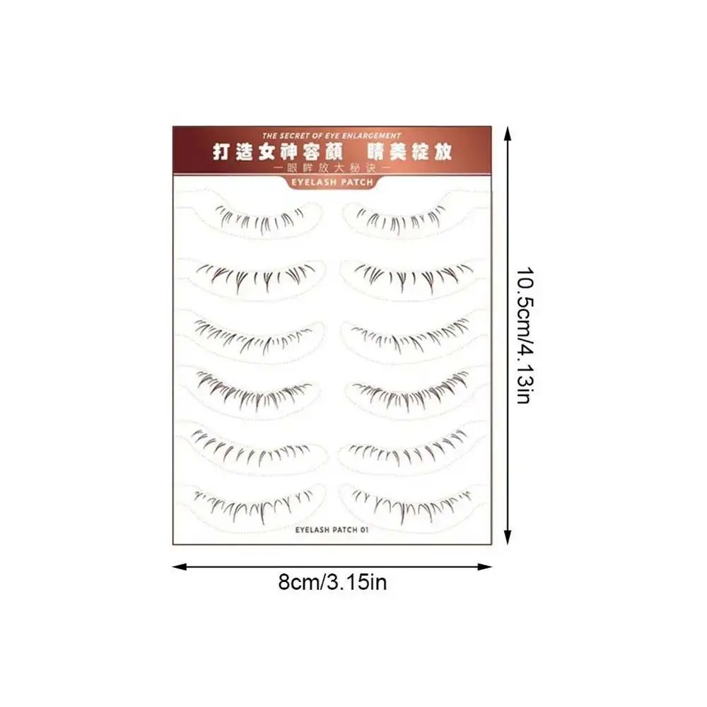 Lazy Makeup Tool Lower Eyelash Tattoo Sticker Water Transfer Printing Temporary Tattoo Patch Lower Eyelash Patch