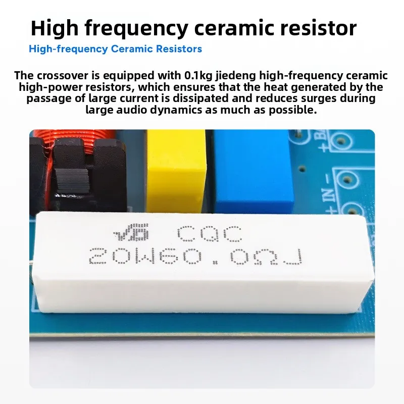 MW Audio 2 Stück 400W 2-Wege Hochleistungs-Lautsprecher-Frequenzweiche, Frequenzteiler für Klangverbesserung – Detail 8