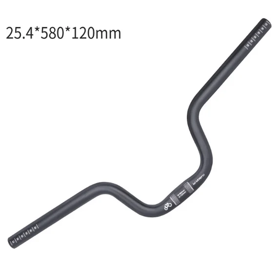 Liteproelite BMX Folding Bike Swallow Bent Handlebar 25.4*580MM U Shape Handle Bar Lift 120/160mm Swallow Handle Bar 275/290g