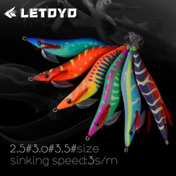LETOYO FOAM SOLID squid bait2.5--3.5# Luminous squid jig Artificial bait for webfoot octopus EGI cuttlefish sea fishing lures