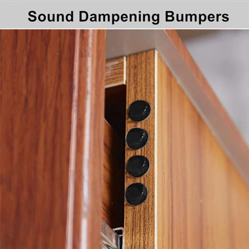 Clear/black Door Stops Self adhesive Silicone Rubber Pads Cabinet Bumpers Rubber Damper Buffer Cushion Furniture Hardware