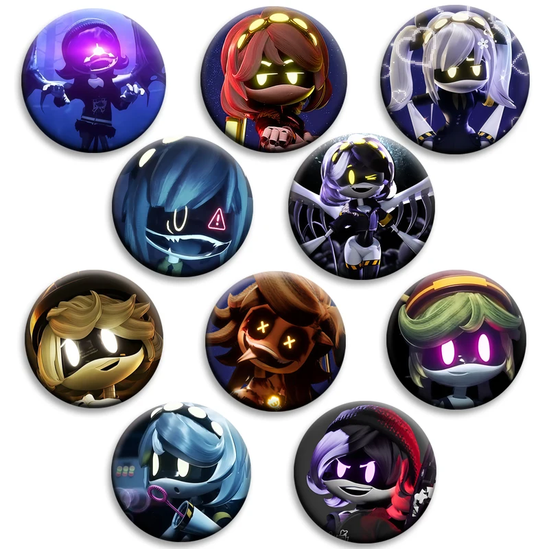 Anime Murder Drones Enamel Pins Creative Cartoon Figures N J Cyn Badge Round Brooches on Backpack Decor Clothes Hat Accessries
